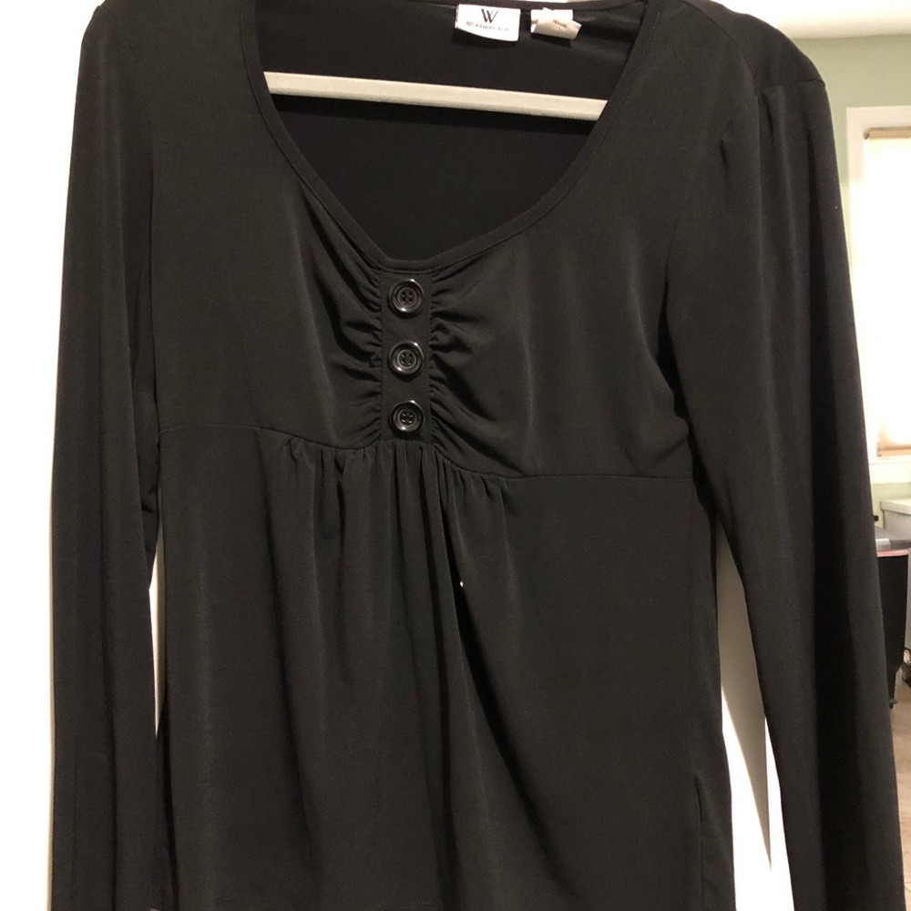 Black Top with Buttons